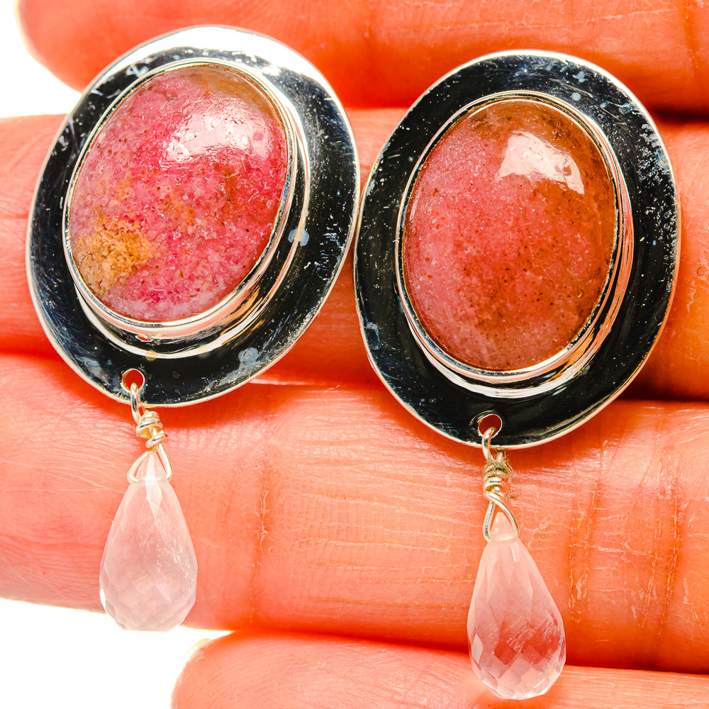Thulite Earrings handcrafted by Anasilvercos - EARR425816
