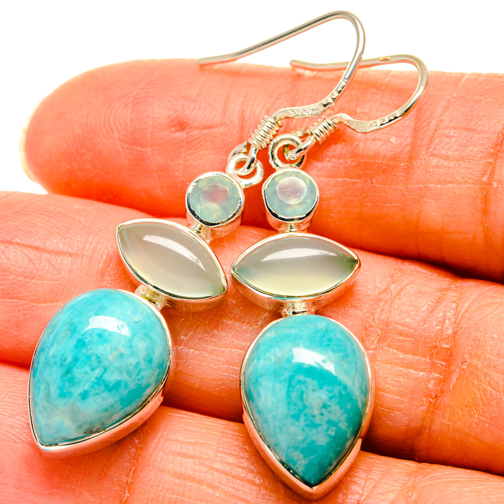 Amazonite Earrings handcrafted by Anasilvercos - EARR425819