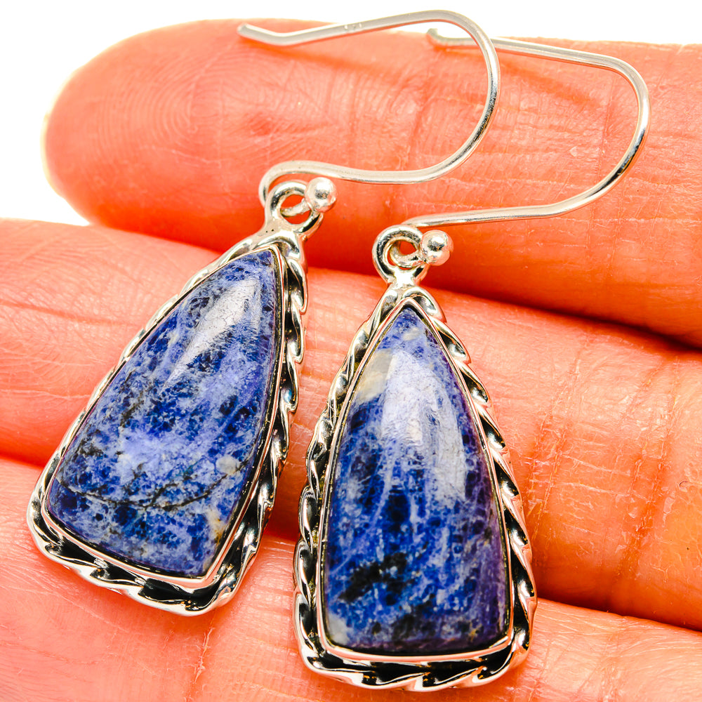 Sodalite Earrings handcrafted by Anasilvercos - EARR425821