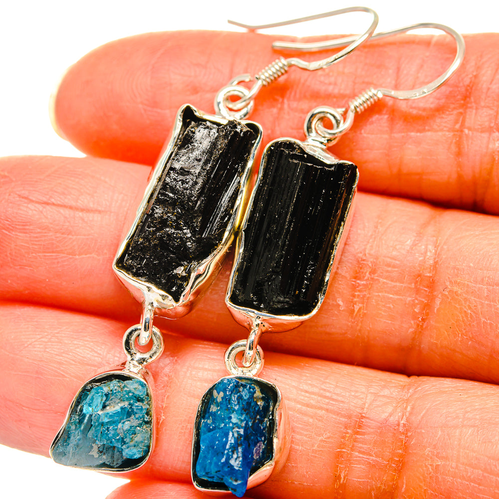 Black Tourmaline Earrings handcrafted by Anasilvercos - EARR425832
