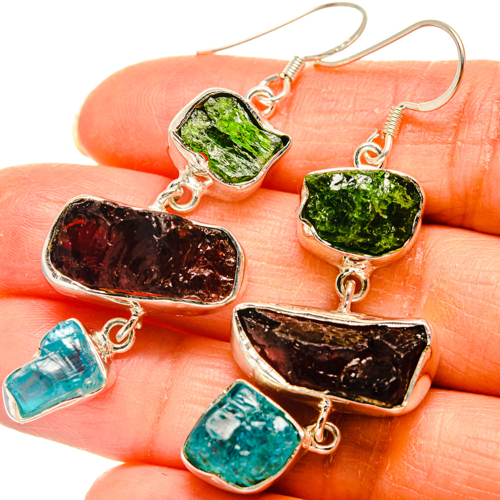 Garnet Earrings handcrafted by Anasilvercos - EARR425833