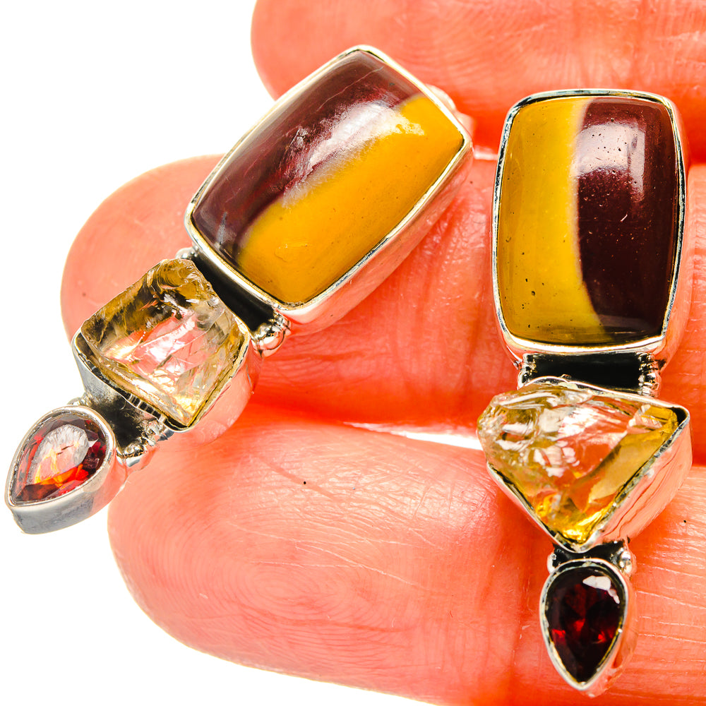 Mookaite Earrings handcrafted by Anasilvercos - EARR425846
