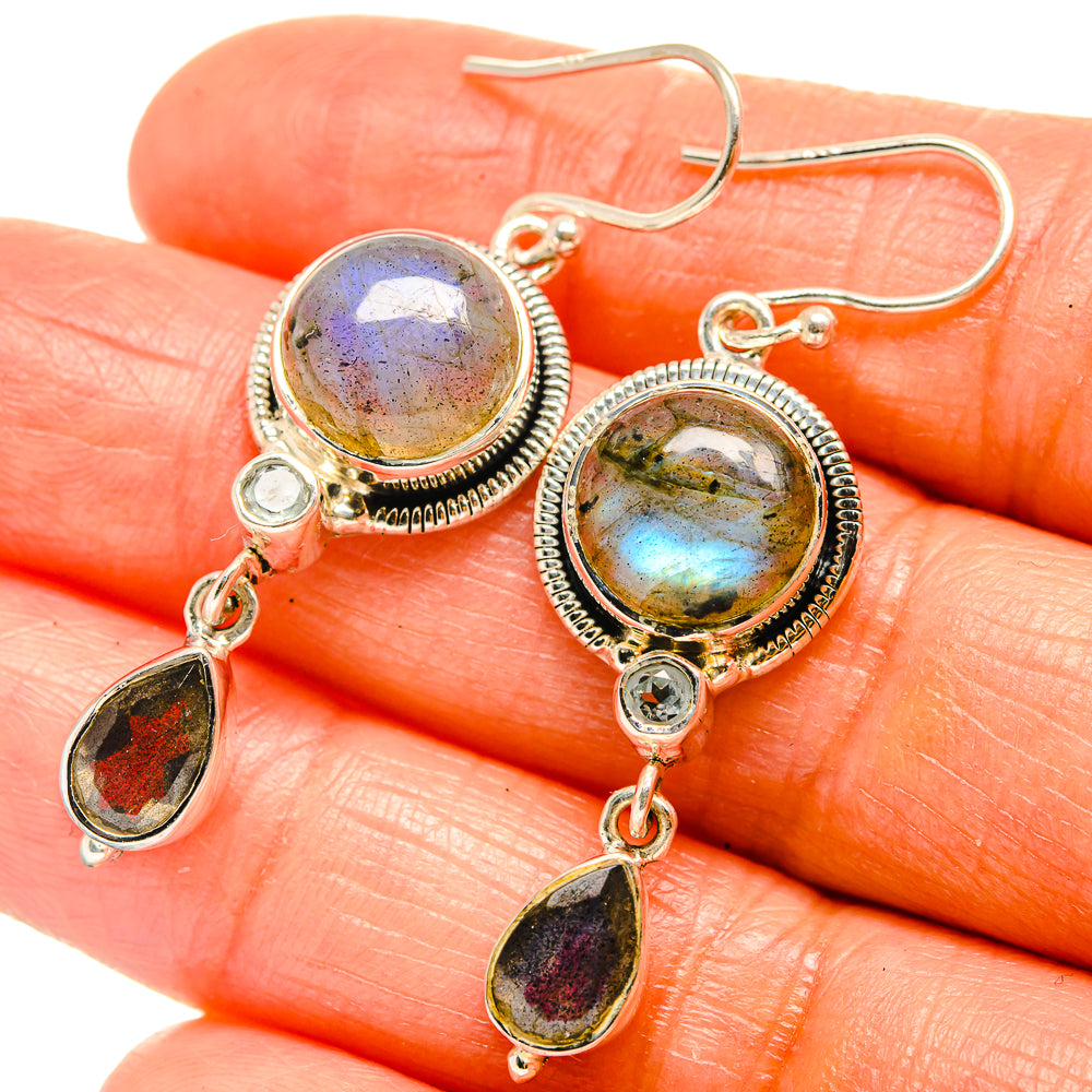 Labradorite Earrings handcrafted by Anasilvercos - EARR425847