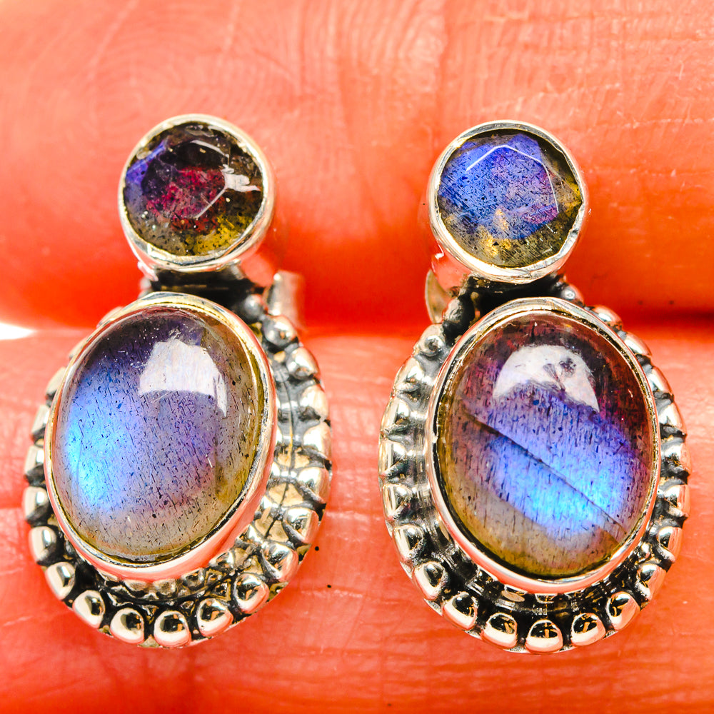 Labradorite Earrings handcrafted by Anasilvercos - EARR425852