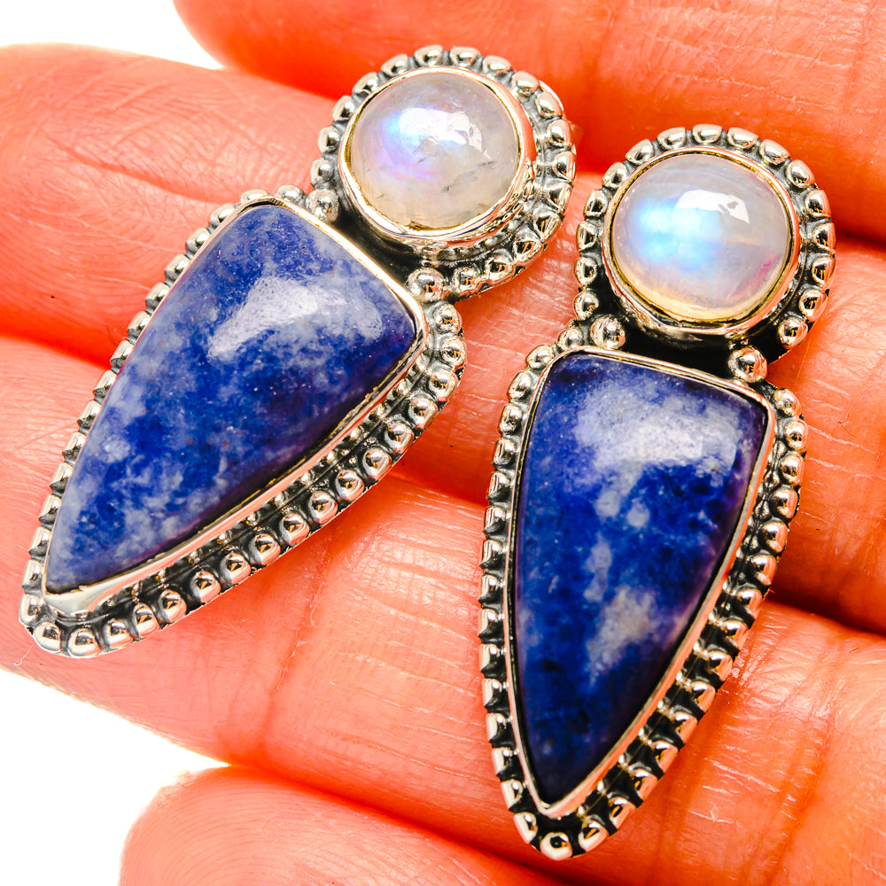 Sodalite Earrings handcrafted by Anasilvercos - EARR425855