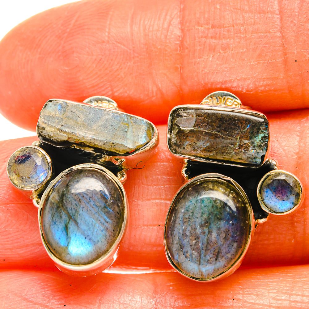Labradorite Earrings handcrafted by Anasilvercos - EARR425864