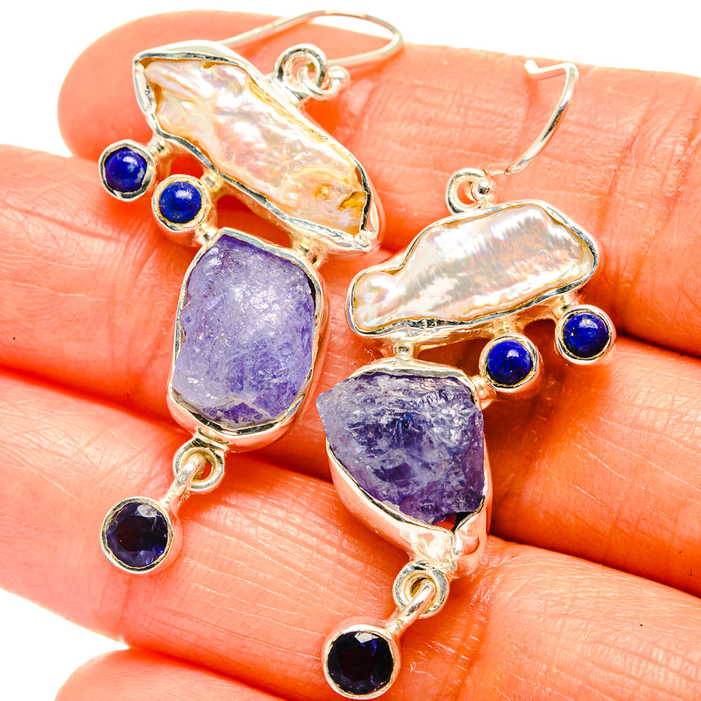 Tanzanite Earrings handcrafted by Anasilvercos - EARR425878