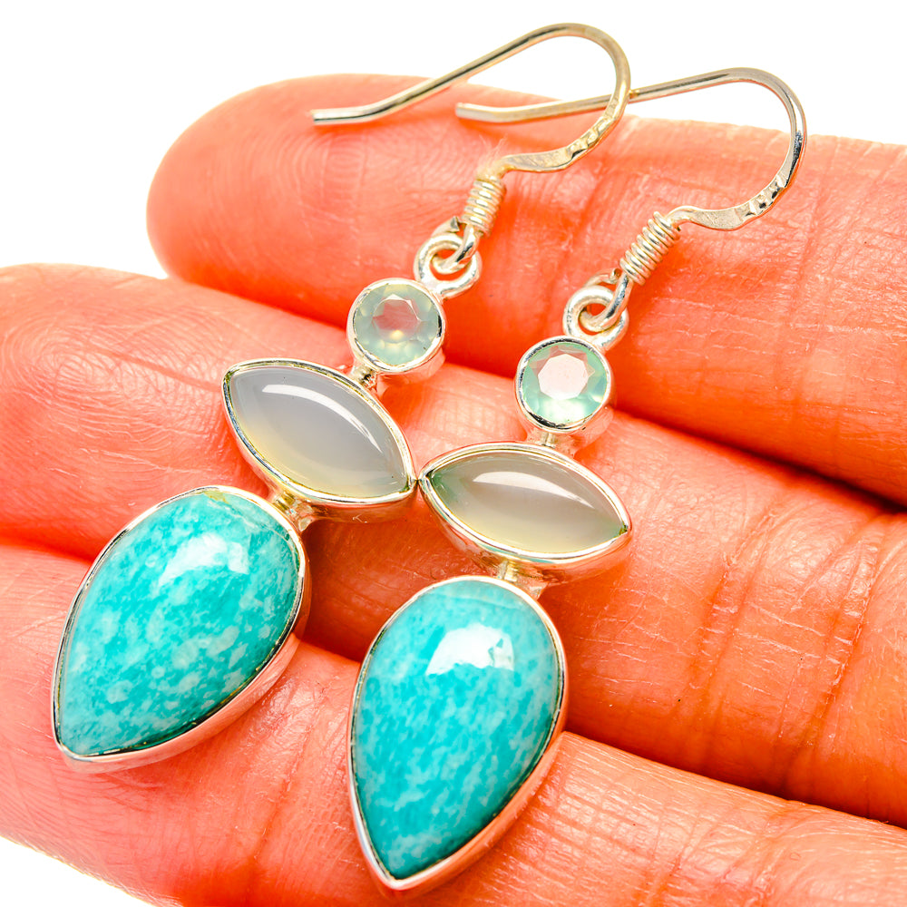 Amazonite Earrings handcrafted by Anasilvercos - EARR425898