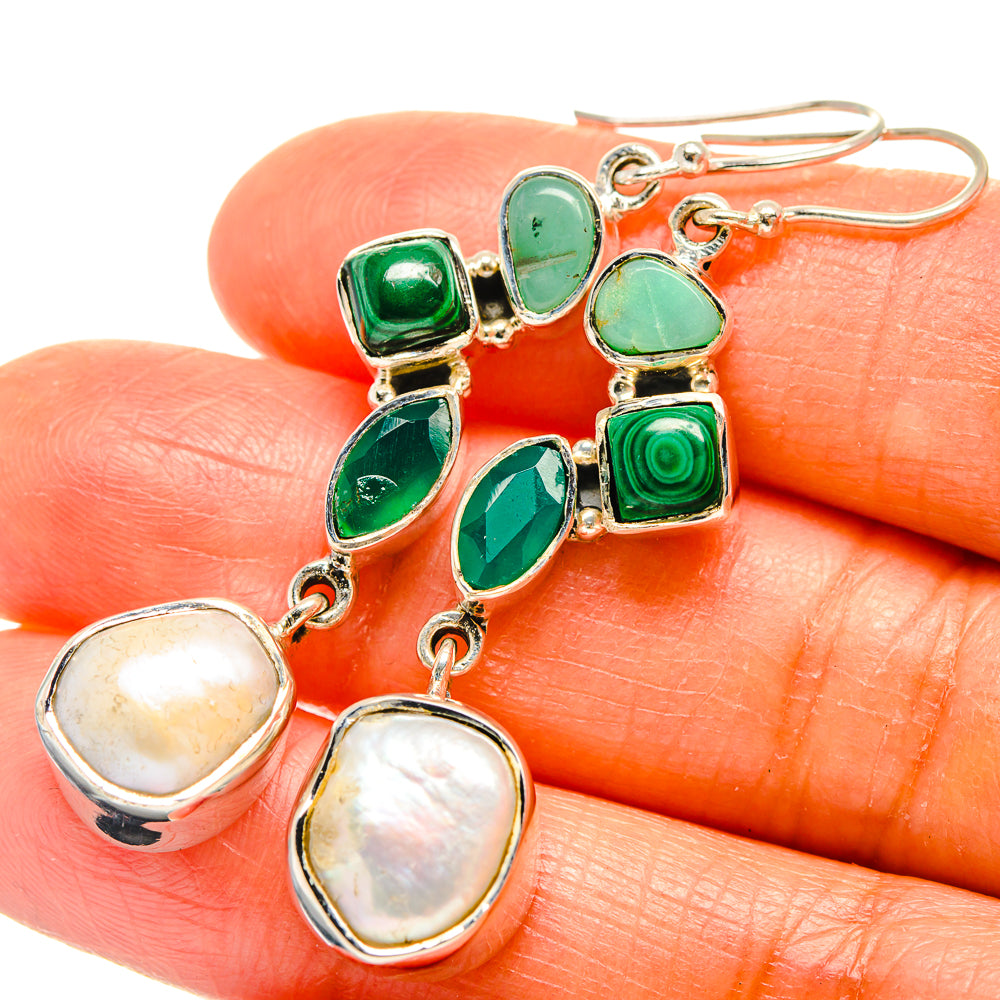 Mother Of Pearl Earrings handcrafted by Anasilvercos - EARR425907