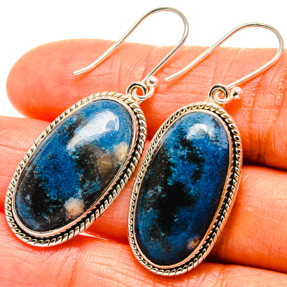 Shattuckite Earrings handcrafted by Anasilvercos - EARR425922