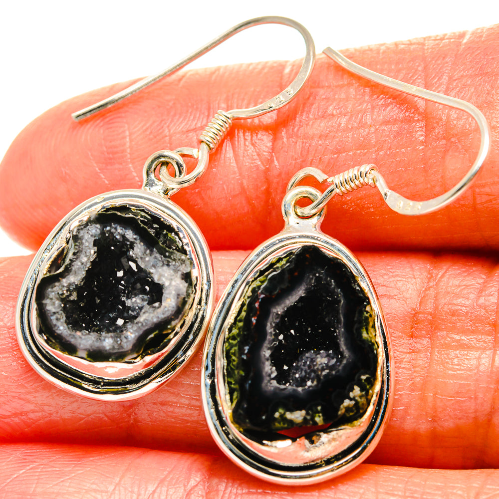 Coconut Geode Druzy Earrings handcrafted by Anasilvercos - EARR425936