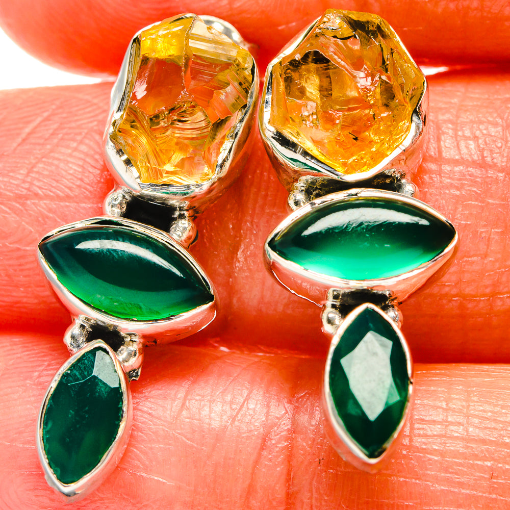 Citrine Earrings handcrafted by Anasilvercos - EARR425938