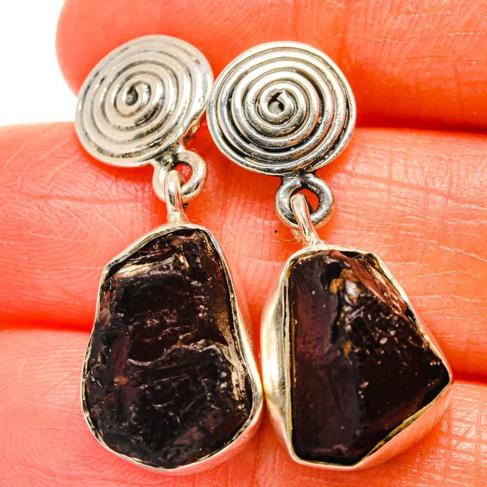 Garnet Earrings handcrafted by Anasilvercos - EARR425944