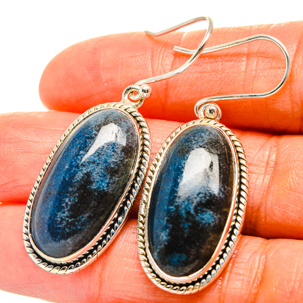 Shattuckite Earrings handcrafted by Anasilvercos - EARR425959