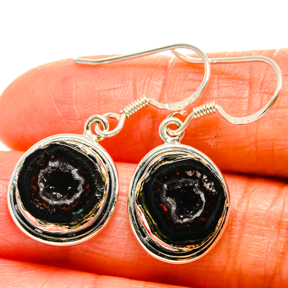 Coconut Geode Druzy Earrings handcrafted by Anasilvercos - EARR425962
