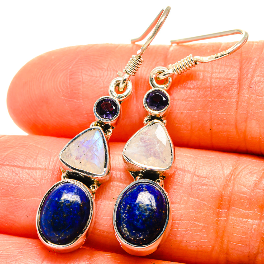 Lapis Lazuli Earrings handcrafted by Anasilvercos - EARR425970