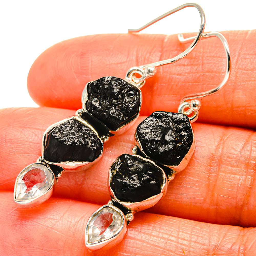 Tektite Earrings handcrafted by Anasilvercos - EARR425971