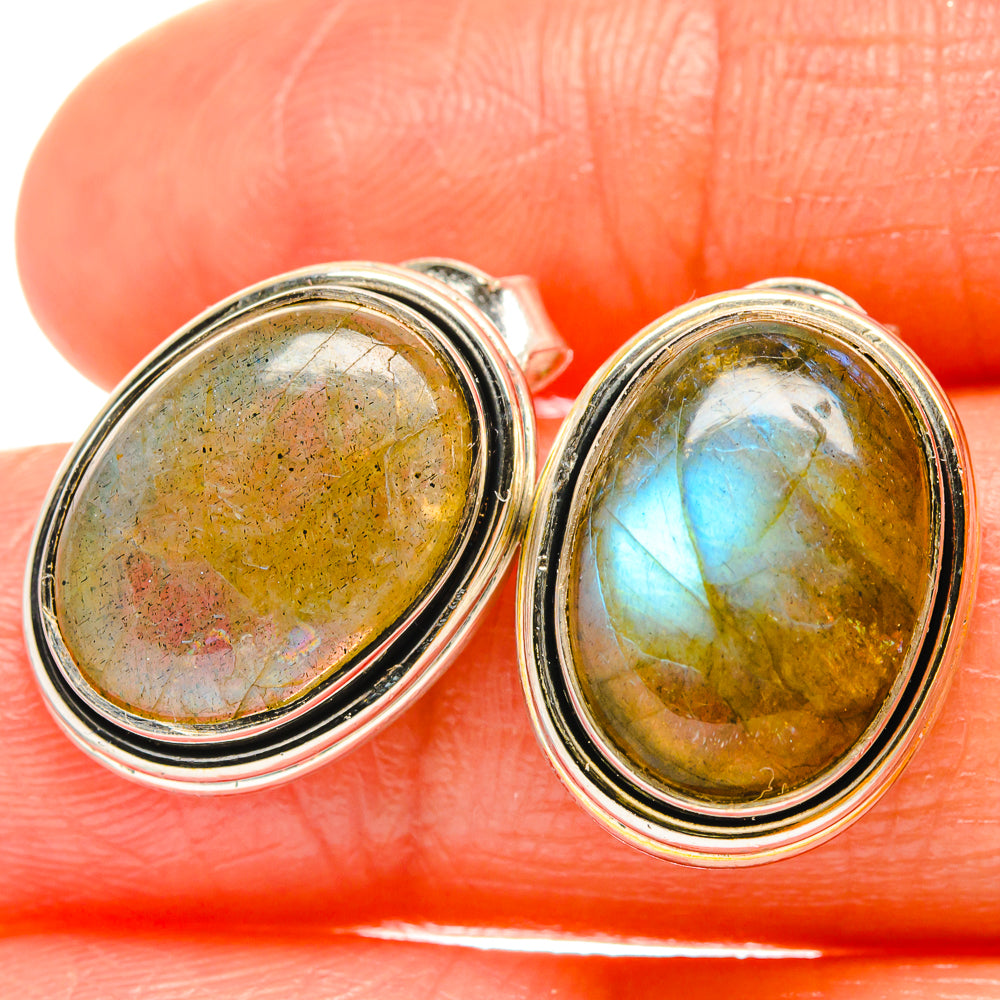 Labradorite Earrings handcrafted by Anasilvercos - EARR425991