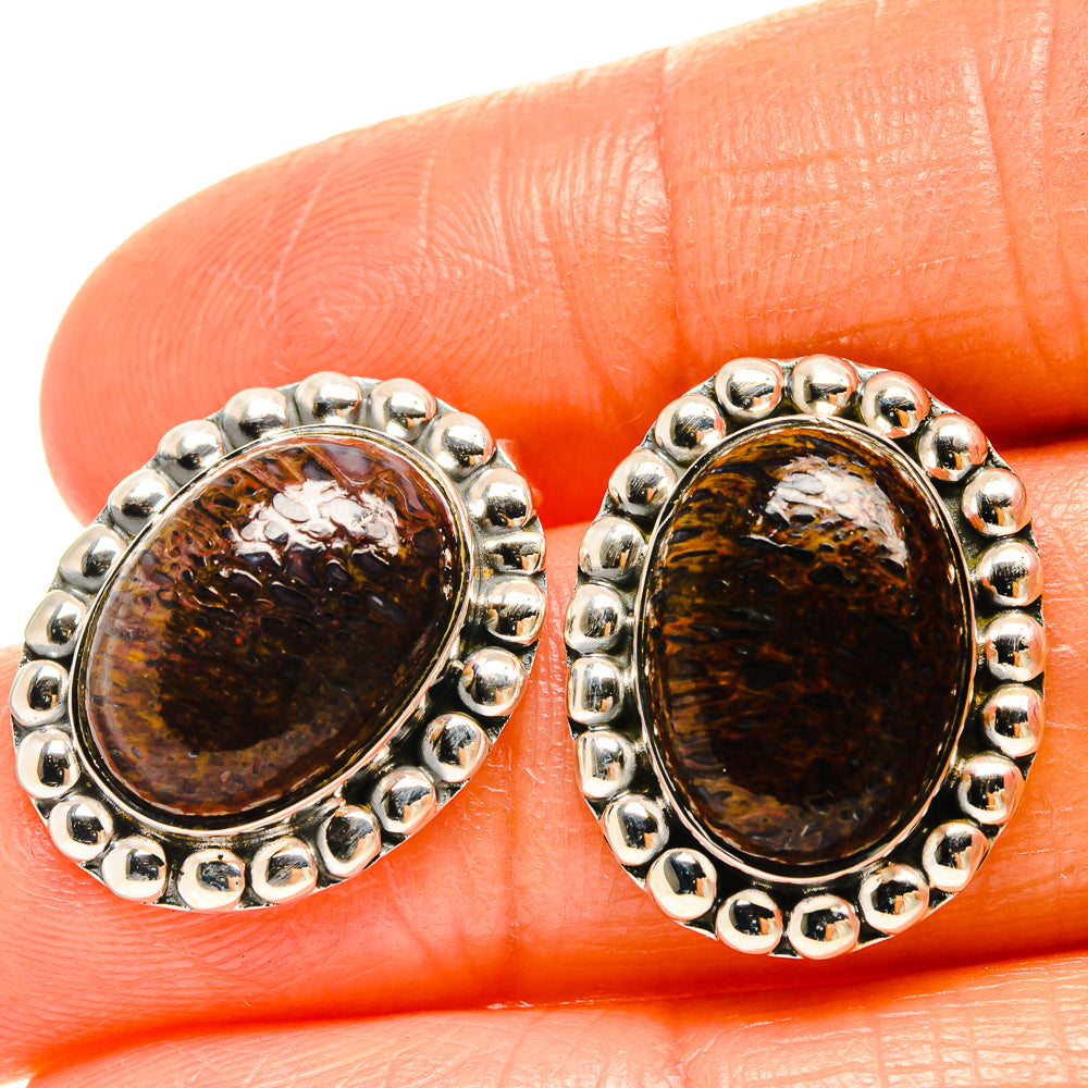 Dinosaur Bone Earrings handcrafted by Anasilvercos - EARR425993