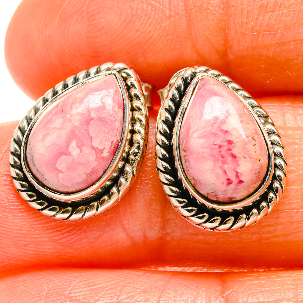 Rhodochrosite Earrings handcrafted by Anasilvercos - EARR425995