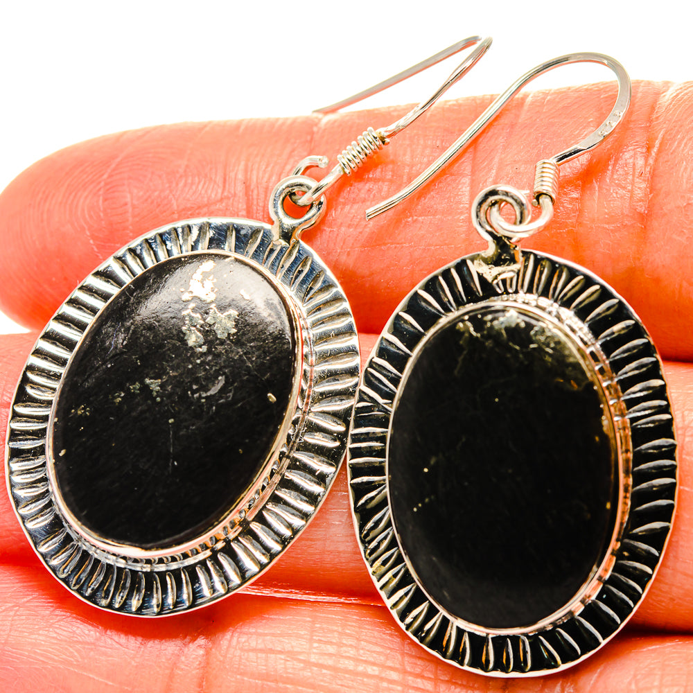 Black Onyx Earrings handcrafted by Anasilvercos - EARR426007