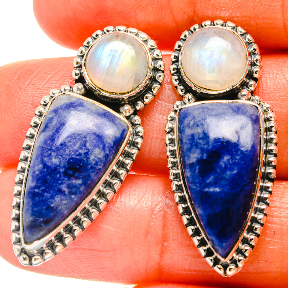 Sodalite Earrings handcrafted by Anasilvercos - EARR426014