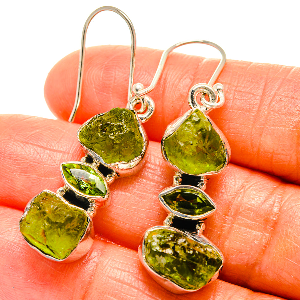 Peridot Earrings handcrafted by Anasilvercos - EARR426015