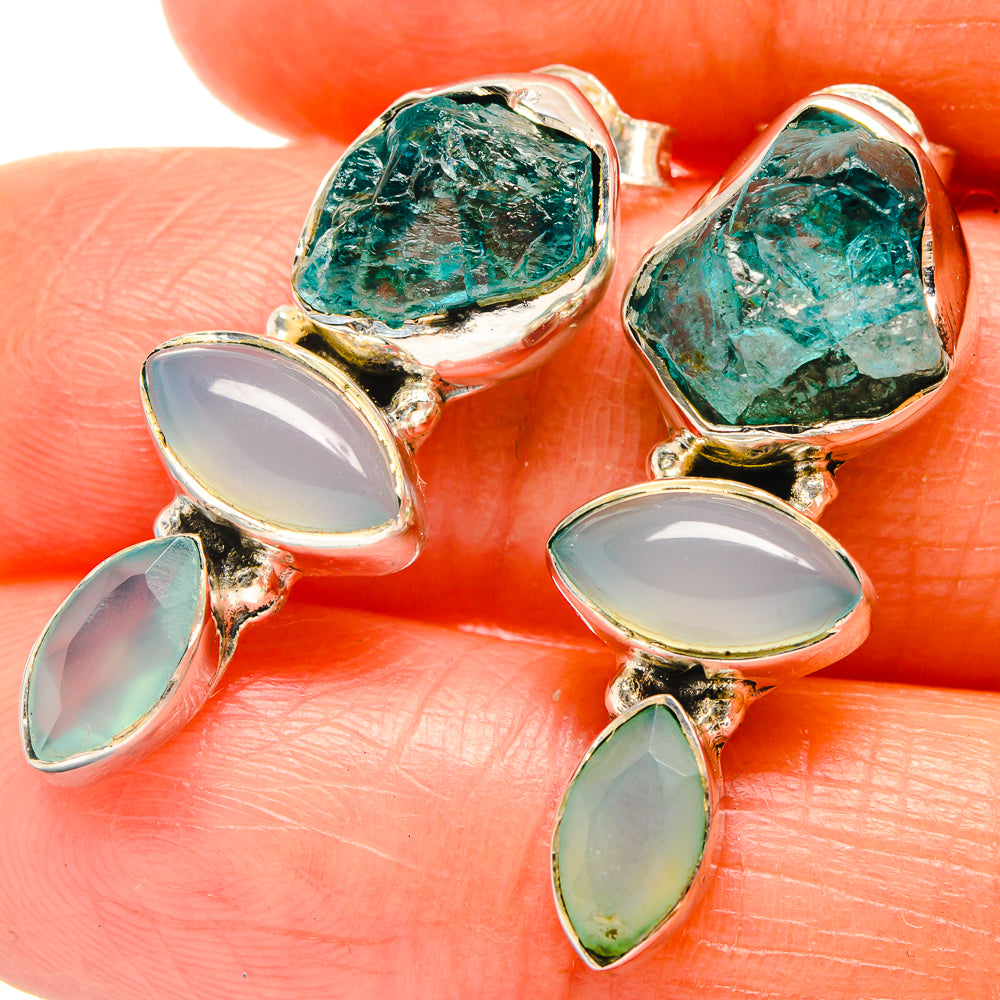Apatite Earrings handcrafted by Anasilvercos - EARR426020