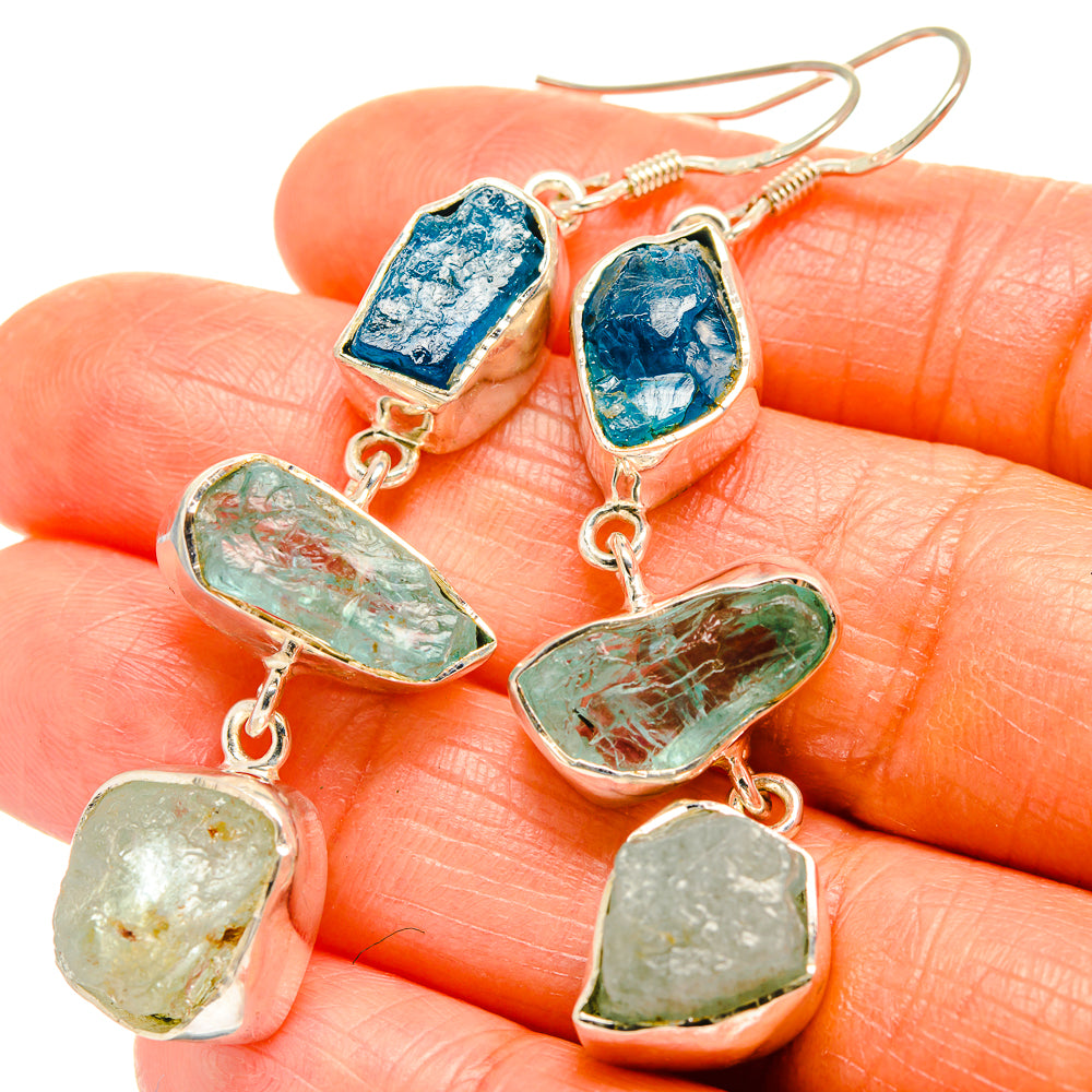 Aquamarine Earrings handcrafted by Anasilvercos - EARR426029