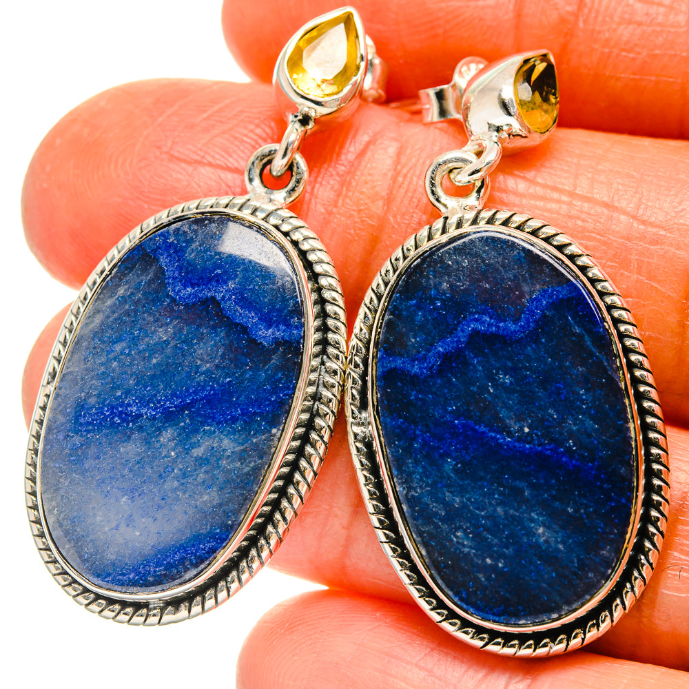 Sodalite Earrings handcrafted by Anasilvercos - EARR426032