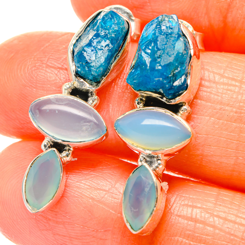 Apatite Earrings handcrafted by Anasilvercos - EARR426051