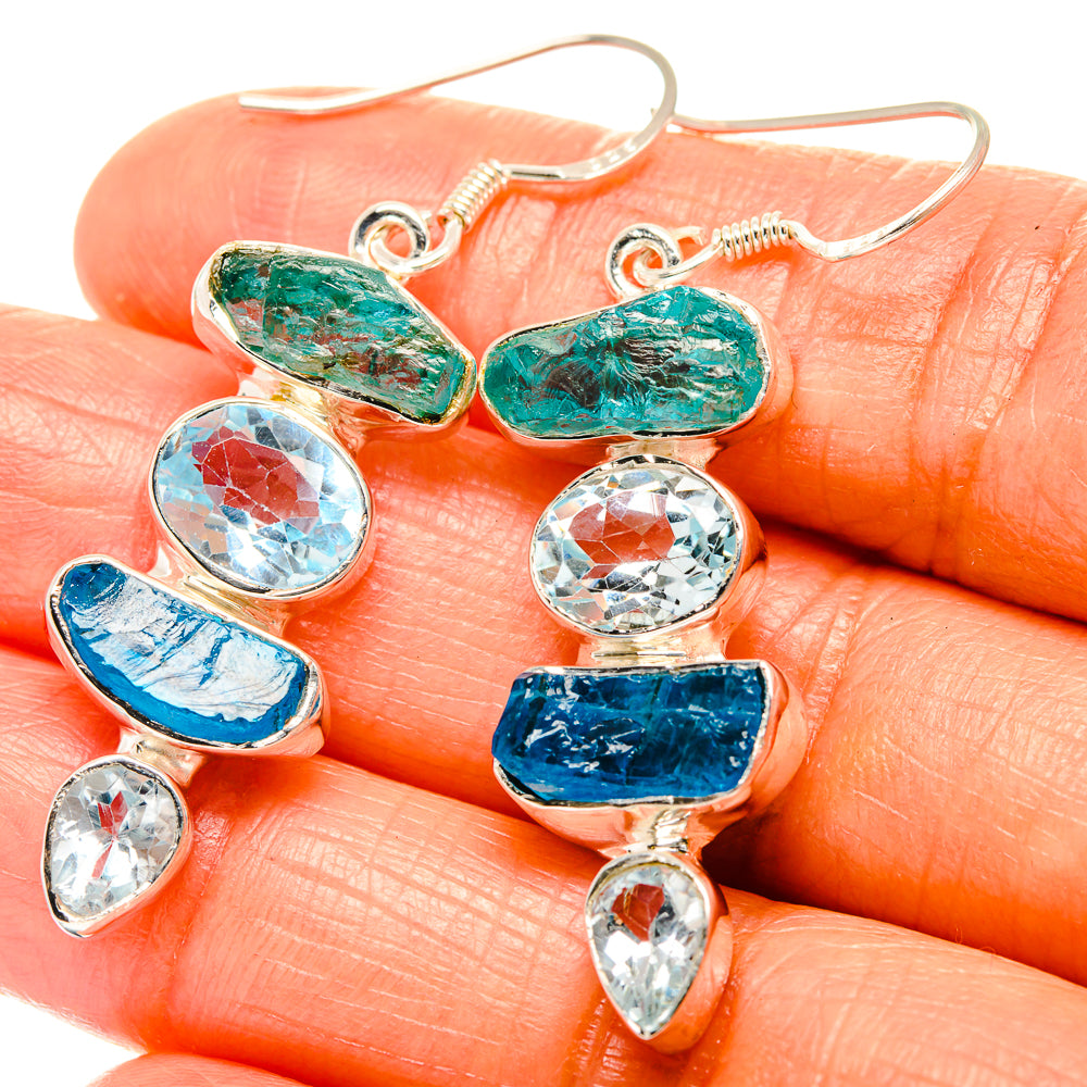 Apatite Earrings handcrafted by Anasilvercos - EARR426054