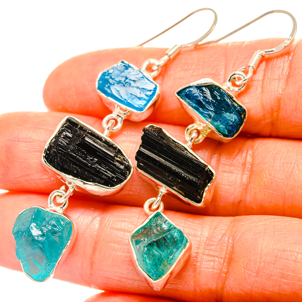 Apatite Earrings handcrafted by Anasilvercos - EARR426082