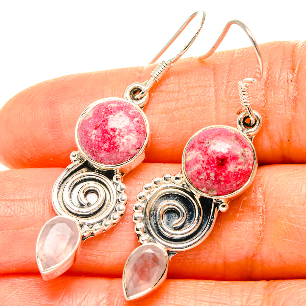 Thulite Earrings handcrafted by Anasilvercos - EARR426106