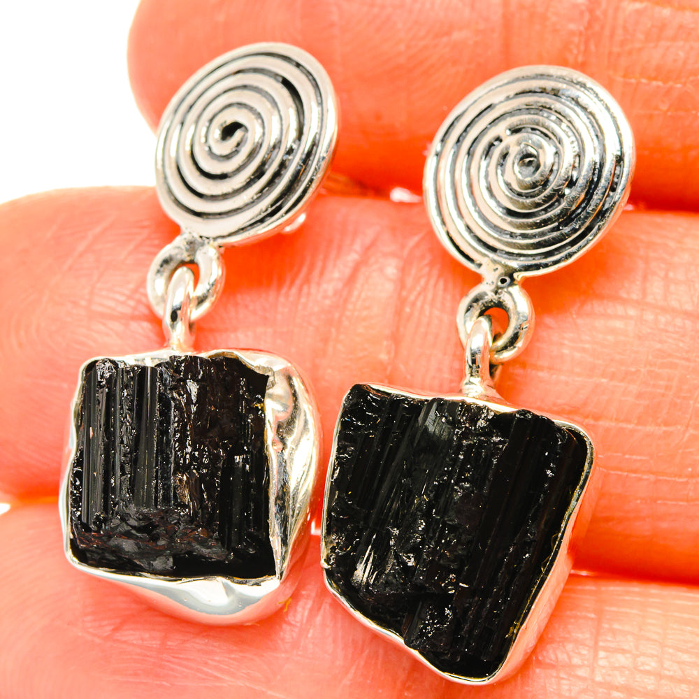 Tektite Earrings handcrafted by Anasilvercos - EARR426110