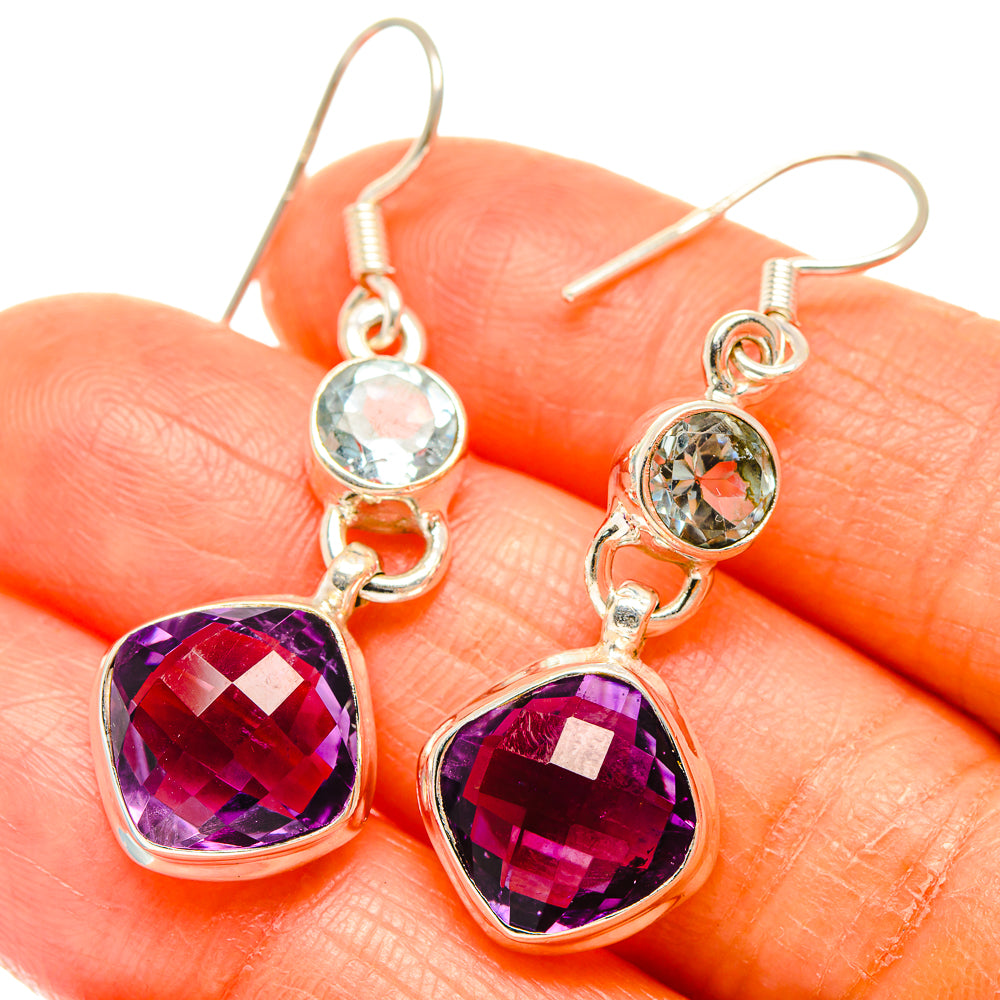 Amethyst Earrings handcrafted by Anasilvercos - EARR426114