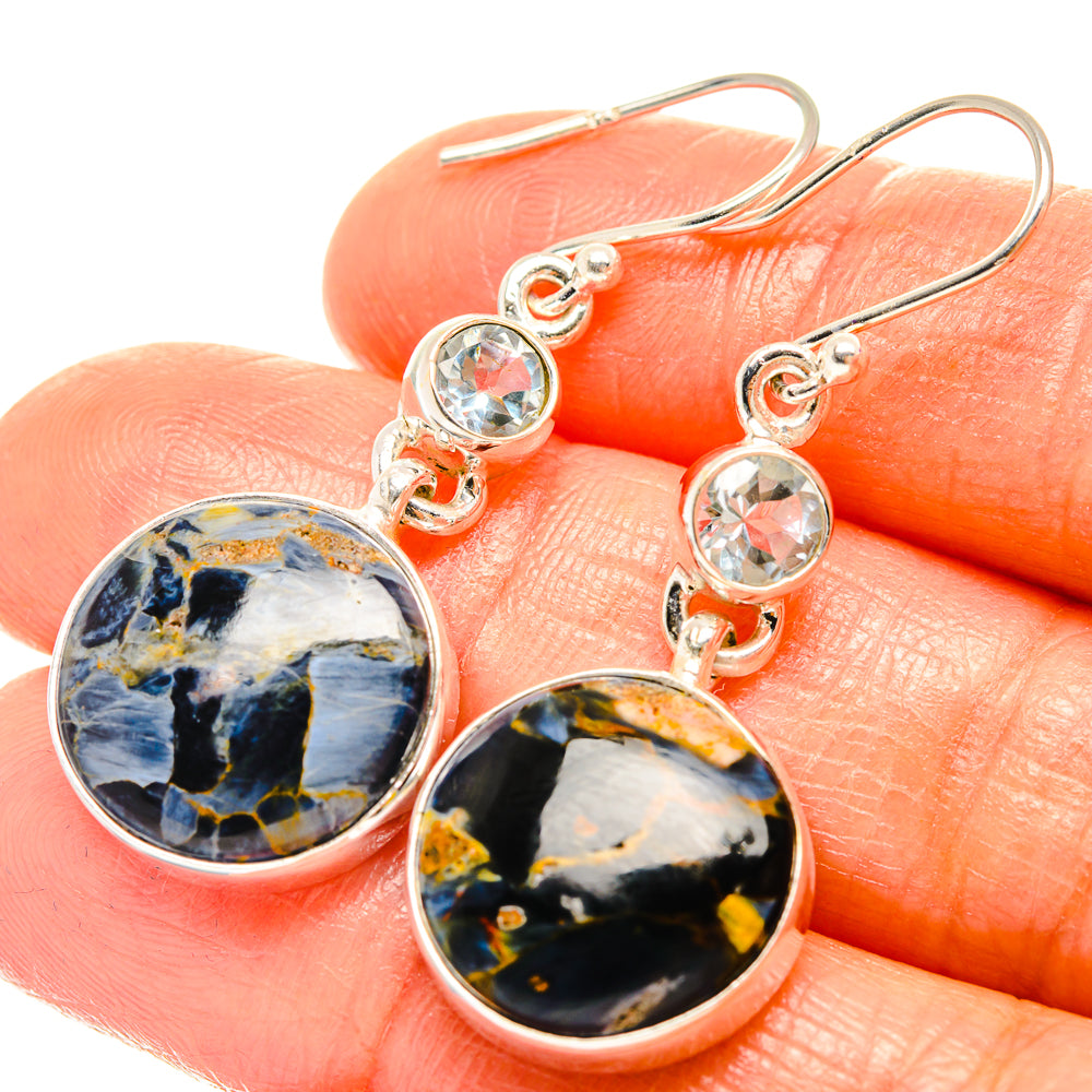 Pietersite Earrings handcrafted by Anasilvercos - EARR426138