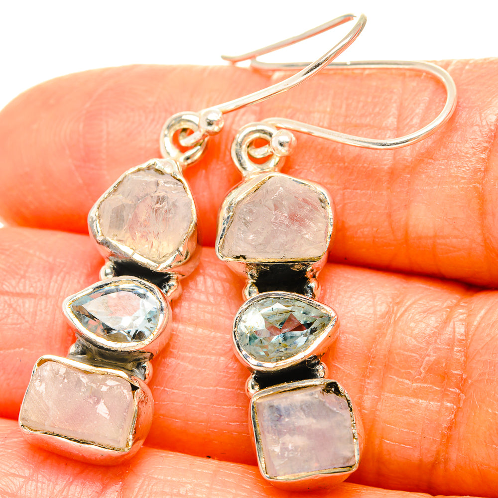 Rainbow Moonstone Earrings handcrafted by Anasilvercos - EARR426174