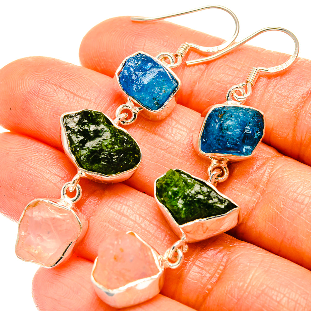 Apatite Earrings handcrafted by Anasilvercos - EARR426176