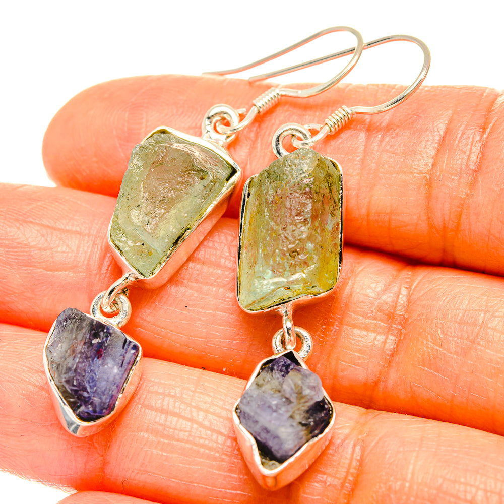 Green Amethyst Earrings handcrafted by Anasilvercos - EARR426183