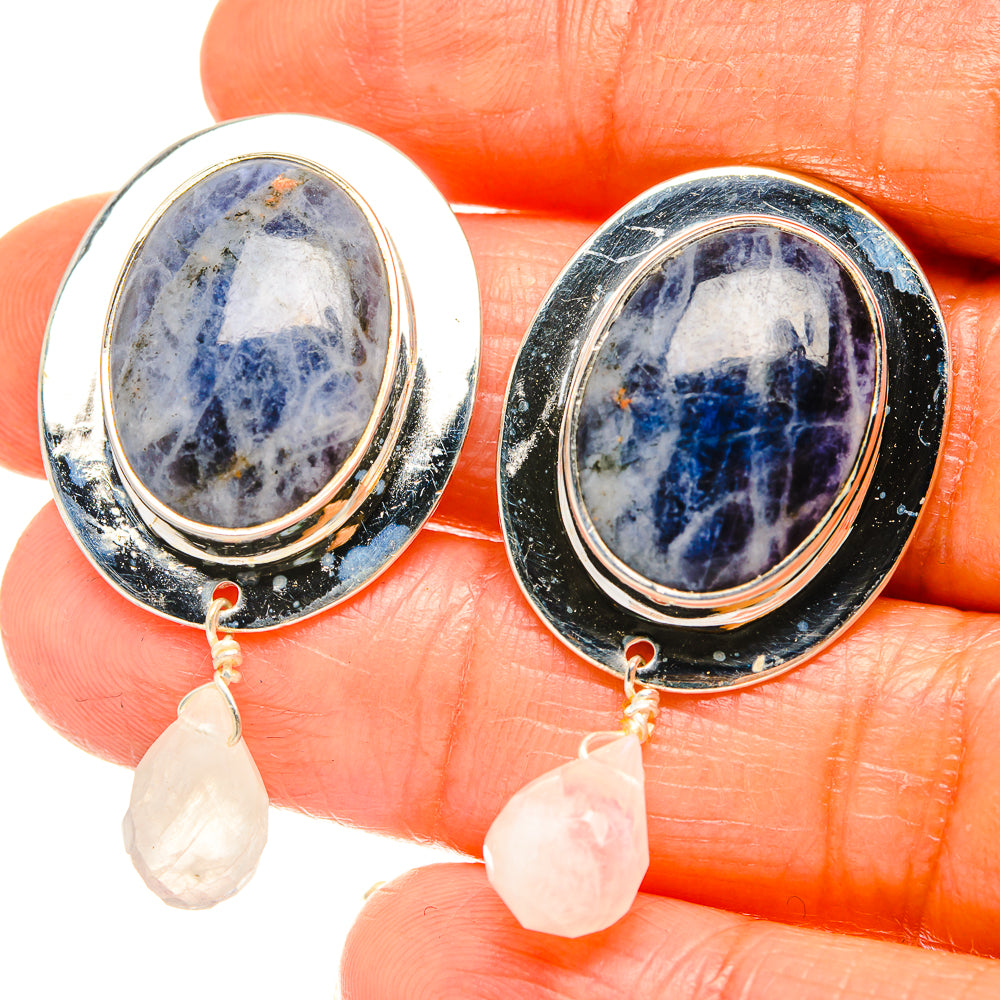 Sodalite Earrings handcrafted by Anasilvercos - EARR426185