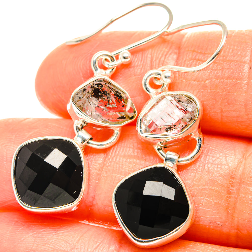 Black Onyx Earrings handcrafted by Anasilvercos - EARR426192