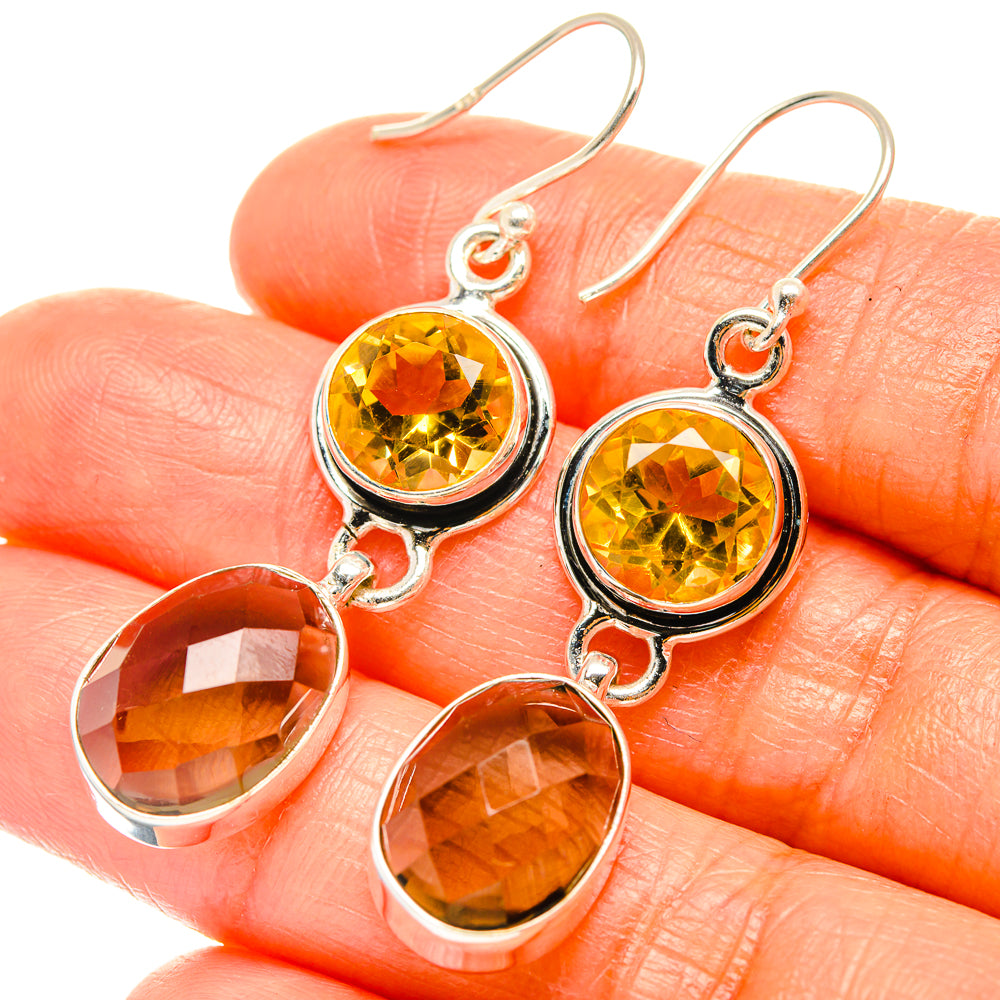 Smoky Quartz Earrings handcrafted by Anasilvercos - EARR426197