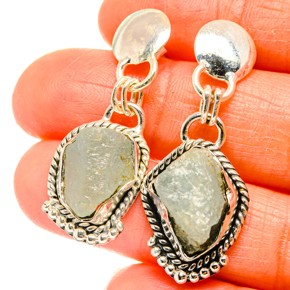 Aquamarine Earrings handcrafted by Anasilvercos - EARR426223