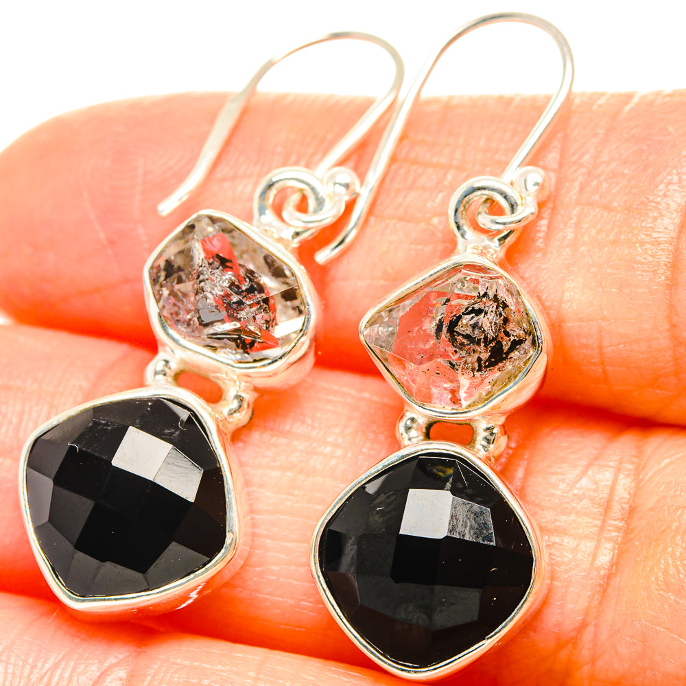 Black Onyx Earrings handcrafted by Anasilvercos - EARR426242