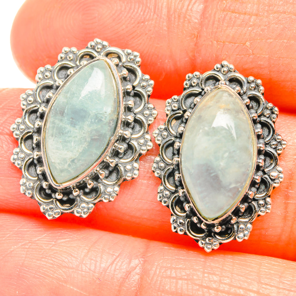 Aquamarine Earrings handcrafted by Anasilvercos - EARR426244