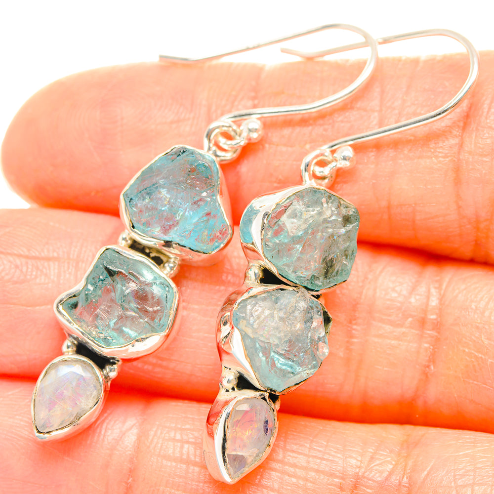 Aquamarine Earrings handcrafted by Anasilvercos - EARR426253