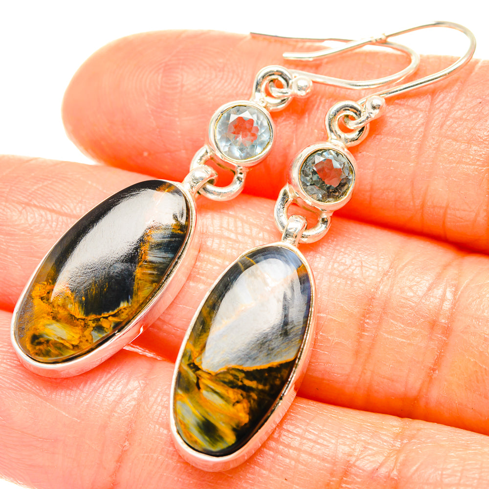 Pietersite Earrings handcrafted by Anasilvercos - EARR426275