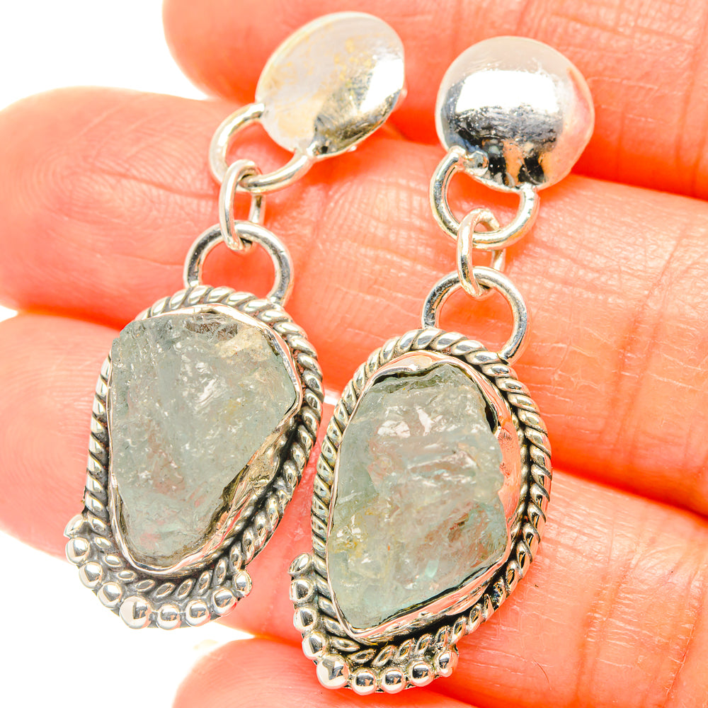 Aquamarine Earrings handcrafted by Anasilvercos - EARR426277
