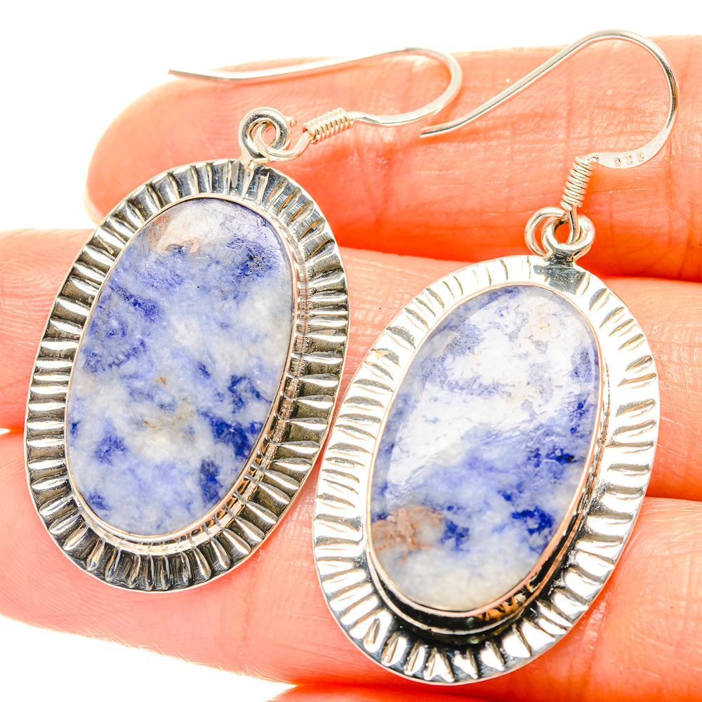 Sodalite Earrings handcrafted by Anasilvercos - EARR426284